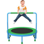 Mu Series Rebounder Trampoline for Kids Green