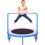 Mu Series Rebounder Trampoline for Kids Pink