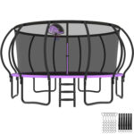 Beta Series Trampoline with Basketball Hoop Purple
